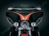 Chromovaný lém plexiskla se zrcátky Harley Davidson