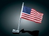 Držák vlajky s vlajkou USA