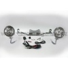 Světelná rampa s halogenovým osvětlením - Big Bike Parts - Show chrome