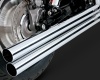 Chromovaný VANCE & HINES výfuk Straight-cut pro Honda VT 1100