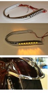 Chromovaný lem předního blatníku s LED osvětlením Honda...