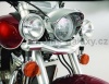 Světelná rampa s halogenovým osvětlením - kit - Big Bike Parts - Show chrome